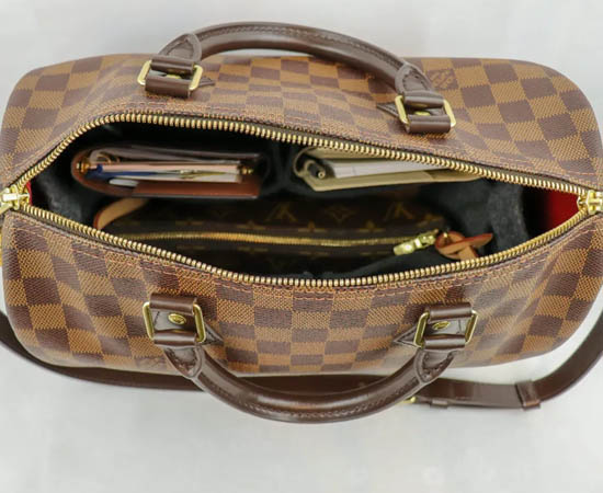 Louis Vuitton Damier Ebene Canvas Speedy Bandouliere 30 Bag Louis