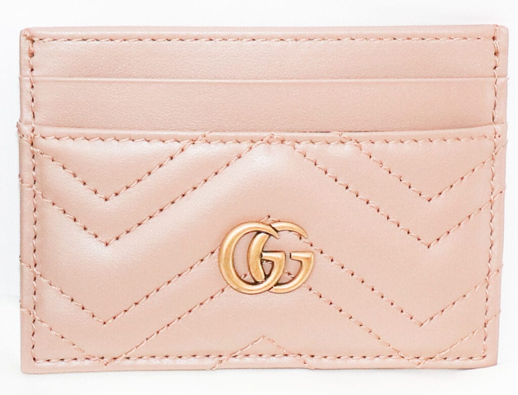 gucci marmont card holder pink